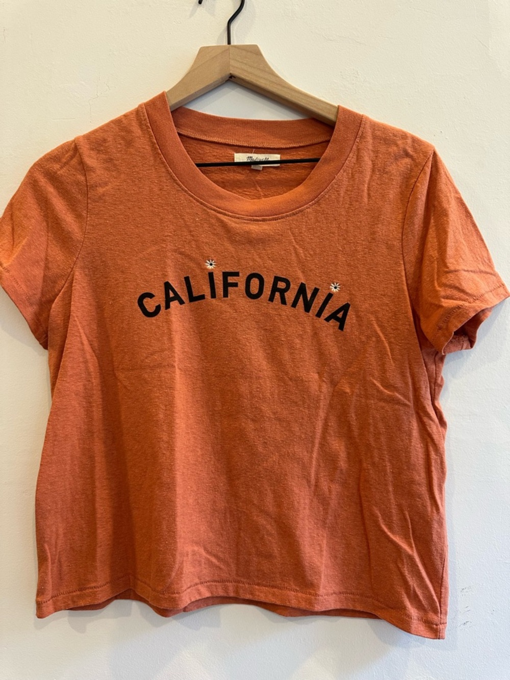 Madewell Orange 'California' Graphic Tee